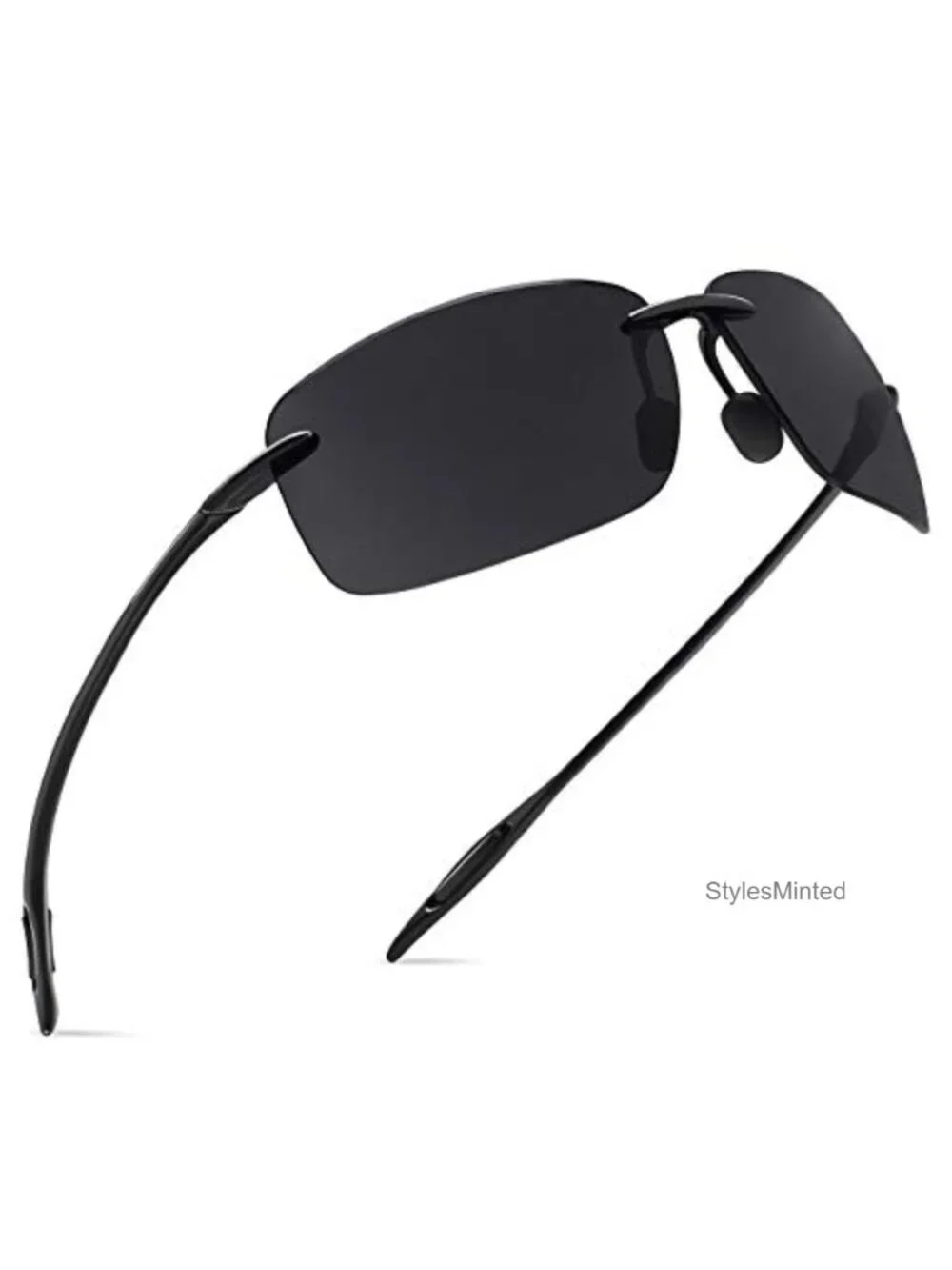 Tr90 Rimless Sports Sunglasses for Running Fishing Golf Driving